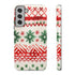 Watercolor Study of Christmas Patterns - Impact Resistant Phone Case Samsung Galaxy S22 Plus Matte